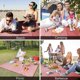 thumbnail image 4 of Waterproof Picnic Blanket, 200x 200 CM Sandproof Waterproof Extra Large Camping Mat for Garden Park Travel (Red), 4 of 5