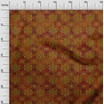 thumbnail image 2 of oneOone Viscose Chiffon Brown Fabric Batik Sewing Fabric By The Yard Printed Diy Clothing Sewing Supplies 42 Inch Wide, 2 of 4