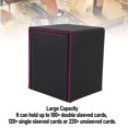 thumbnail image 3 of Magnetic Card Storage Box, PU Leather Card Deck Box for 120 Single Sleeved Cards, Rain Proof, Double Layer Construction, 3 of 7