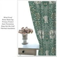 thumbnail image 4 of William Morris Floral Curtains, Watercolor Vintage Flower Art Style Room Windows Treatments for Bedroom Living Room, Boho Chic Green Floral Printed Drapes 2 Panel Sets,52x84 Inch, 4 of 6