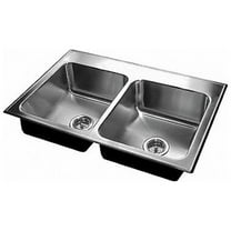 Drop-In Sink, 3 Hole, 12" x 12", Stainless steel