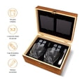 thumbnail image 2 of Set de Regalo con Vasos de Vidrio Vintage Swirl Mixologic Gift Set, 2 of 9