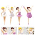 thumbnail image 2 of Ballerina Cake Topper PVC Adorable Style Birthday Party Decoration 4Pcs, 2 of 8