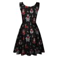 thumbnail image 5 of Moda mujer verano cuello redondo estampado navideño suelto cómodo vestido sin mangas Fridja  hjkh586, 5 of 5