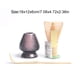 thumbnail image 2 of Monstrate 1 Juego de Matcha Kit elegante japonés herramientas de cocina de té cómodos accesorios de té para mezclar polvo negro Type2 NO2, 2 of 6