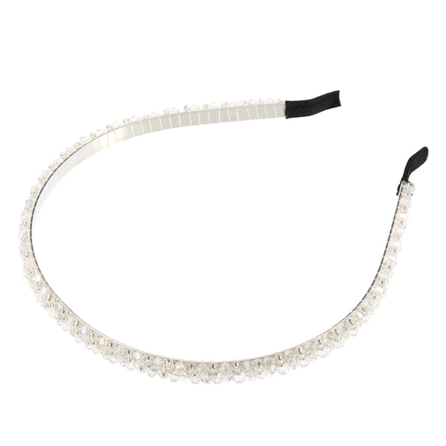 Diadema 2 Filas Imitación Diamante Unique Bargains Transparente 0,31 Pulgadas Ancho