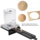 thumbnail image 3 of Wood Trimmer Router Base CNC 8mm Pin 2.5mm Nail Holes Milling Circle Slotting Base for 65mm Dia Trimmer Wood Router, 3 of 5