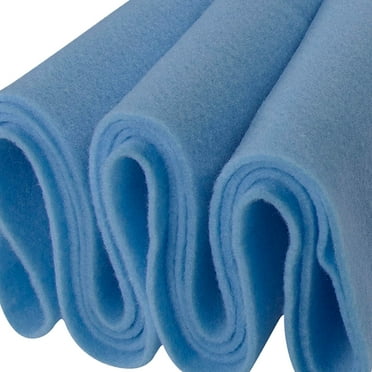 FabricLA Felt Fabric | 72" Inch Wide & 1.6mm Thick Baby Blue Fabric | Non-Stiff, Soft Fabric | Felt Fabric by The Yard | Soft Felt Roll for Crafts, Sewing and Padding | 1 Yards Fabric Baby Blue