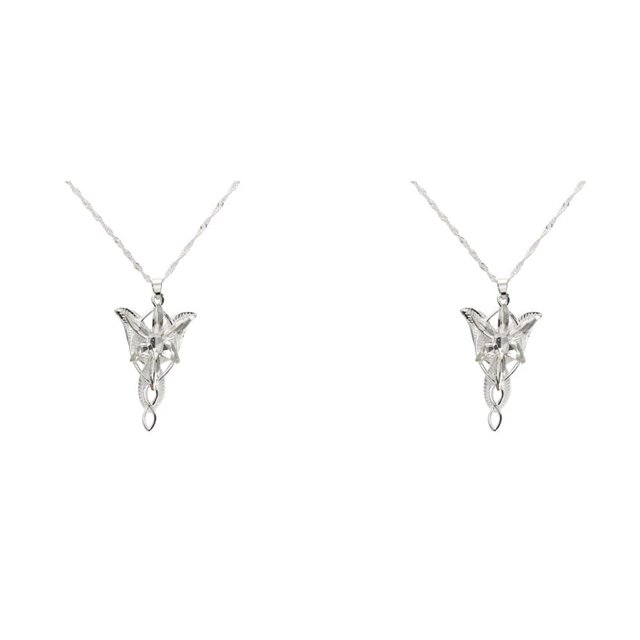 2X El Senor de Los Anillos-Arwen - Colgante Estrella de la Tarde