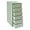 Cream Green, variant on 6-Drawer Vertical File Cabinet on Wheels Rolling Mobile Storage Organizer White Metal Office Cabinet for Home