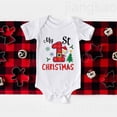 thumbnail image 3 of Es mi primer mono navideño con estampado de ciervos para bebé, mono de ciervo para recién nacido, mono de manga corta para niños y niñas, ropa de fiesta para bebés, 3 of 5
