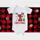 thumbnail image 3 of Es mi primer mono navideño con estampado de ciervos para bebé, mono de ciervo para recién nacido, mono de manga corta para niños y niñas, ropa de fiesta para bebés, 3 of 5