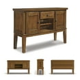 thumbnail image 5 of Signature Design by Ashley Ralene Dining Room Server, Medium Brown Rustic Buffet Cabinet with Wine Rack & Adjustable Storage, 5 of 7