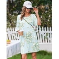 thumbnail image 5 of Ekouaer Plus Size Nightgowns for Women Bamboo Viscose Sleepshirts Short Sleeve Nightshirt Oversized Sleepwear Sleepdress, 5 of 6