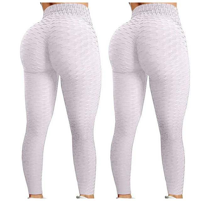 Pntutb 2Pc Mujeres Bubble Hip Lifting Ejercicio Fitness Correr Pantalones de yoga de cintura alta Pntutb Pntutb-4963