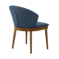 thumbnail image 5 of Juno Blue Fabric and Walnut Wood Dining Side Chairs - Set of 2, 5 of 8