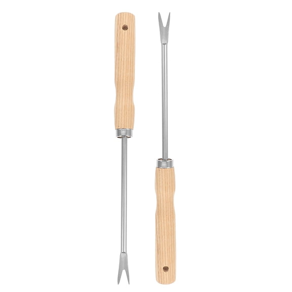 PTOOTP Portable Garden Weeder Tool Set, Iron Gardening Tools, Assorted Colors, 2 Pieces for Removal