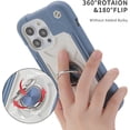 thumbnail image 4 of Compatible avec Étui iPhone 14 Pro 6.1 Pouces avec Support Anneau Intégré, Protection contre les Chutes de Qualité Militaire Étui Robuste 3 en 1 Protectrice Durable. (Bleu), 4 of 5