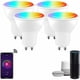 thumbnail image 2 of [Juego de 4] Bombilla LED GU10 5W, GU10 Alexa, RGBW 3000K-6500K, [Control de APP] [Control por voz], Compatible con Google Home, Alexa y Echo., 2 of 6