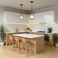 thumbnail image 2 of YANSUN 1-Light Gold Globe Pendant Light with Milk Glass Shade, Mid Century Modern Chandelier for Dining Room Kitchen Island Living Room Foyer, 2 of 9