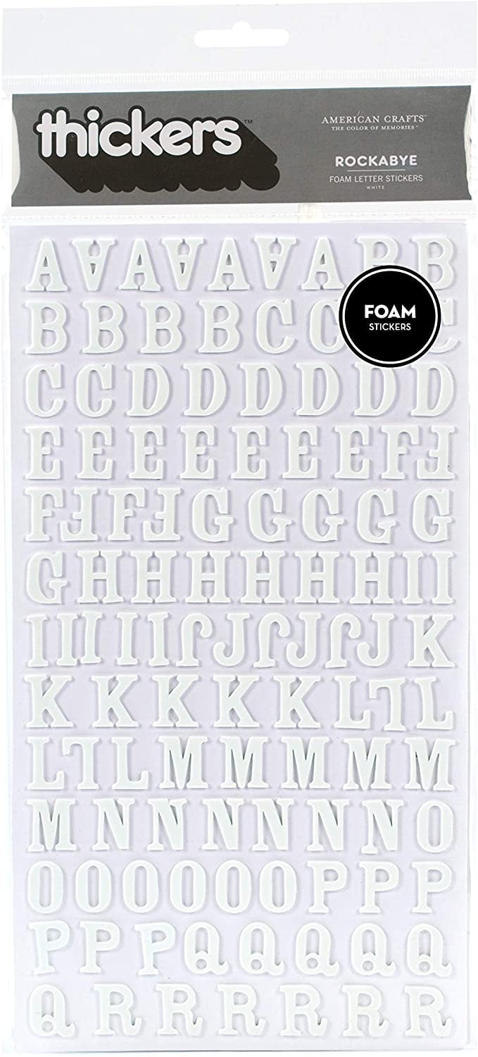 Letter Stickers White Lemonwho