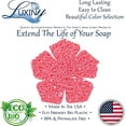 thumbnail image 3 of Soap Savers for bar soap, American made by Luxiny, Lifts Soap in Soap Dishes & Shower Soap Holders - Handmade Soap Lasts longer - Made with Environmentally Friendly Bioplastics 2 Pk (Butterfly/Flower) Butterfly / Flower, 3 of 7