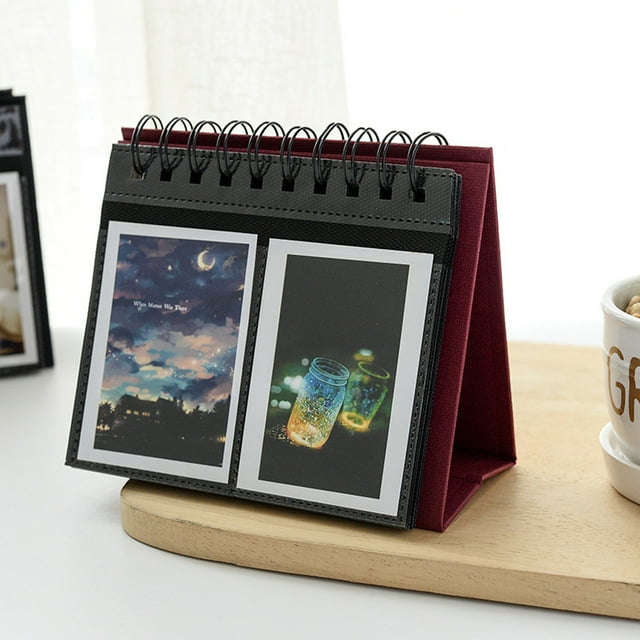 Photo Album Photos Binder Name Card Book Loose-leaf Multicolored Exquisite Calendar Multipurpose Collector Photography Holder Dot/Transparent