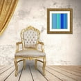 thumbnail image 3 of Grayscale 12x12 Gold Ornate Wood Framed with Double Matting Museum Art Print Titled - Pinstripes I, 3 of 4