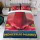 thumbnail image 4 of Bestia del Mar Conjunto de sábanas temático, trío de piezas, cómodo y amigable con la piel, diseño único, regalo de decoración para el hogar para familiares, amigos y fans,140cm *210cm, 4 of 6