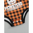 thumbnail image 6 of Jxzom Baby Halloween Costumes Unisex Infant Boy Girl Pumpkin Letter One Piece Romper Bodysuit Outfit 0-18M, 6 of 7
