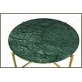 thumbnail image 3 of Green Marble Nesting Coffee Table with Golden Metal Frame - Easy-Clean, Durable for Living Room, Bedroom & Office, 3 of 5