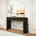 thumbnail image 3 of HIUU black console table for entryway,fluted console table with drawers,oval entryway tables narrow, 3 of 9
