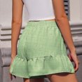 thumbnail image 5 of Bzhegqhd Women's Summer Solid Color High Waisted Shorts with Floral Pleated Hem Casual Shorts, 5 of 7