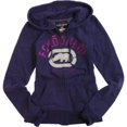thumbnail image 1 of Ecko Unltd. Sudadera con capucha y cremallera frontal Gltter para mujer, morado, mediano Ecko Unltd. Sudadera, 1 of 1