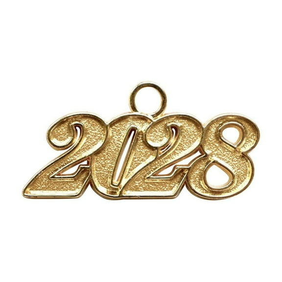Endea Graduation Gold Tassel Date Charm Year 2028