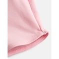 thumbnail image 3 of Wonder Nation Toddler Girls Dolphin Hem Solid Shorts, Sizes 18M-5T, 3 of 3