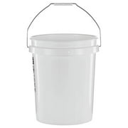 Letica Black 4 Gallon Square Bucket with Snap On Lid (4)