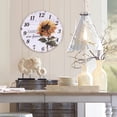 thumbnail image 5 of Reloj de pared con diseño de girasol hermoso de 30cm, decoración colgante para el hogar, oficina, cafetería, 5 of 5