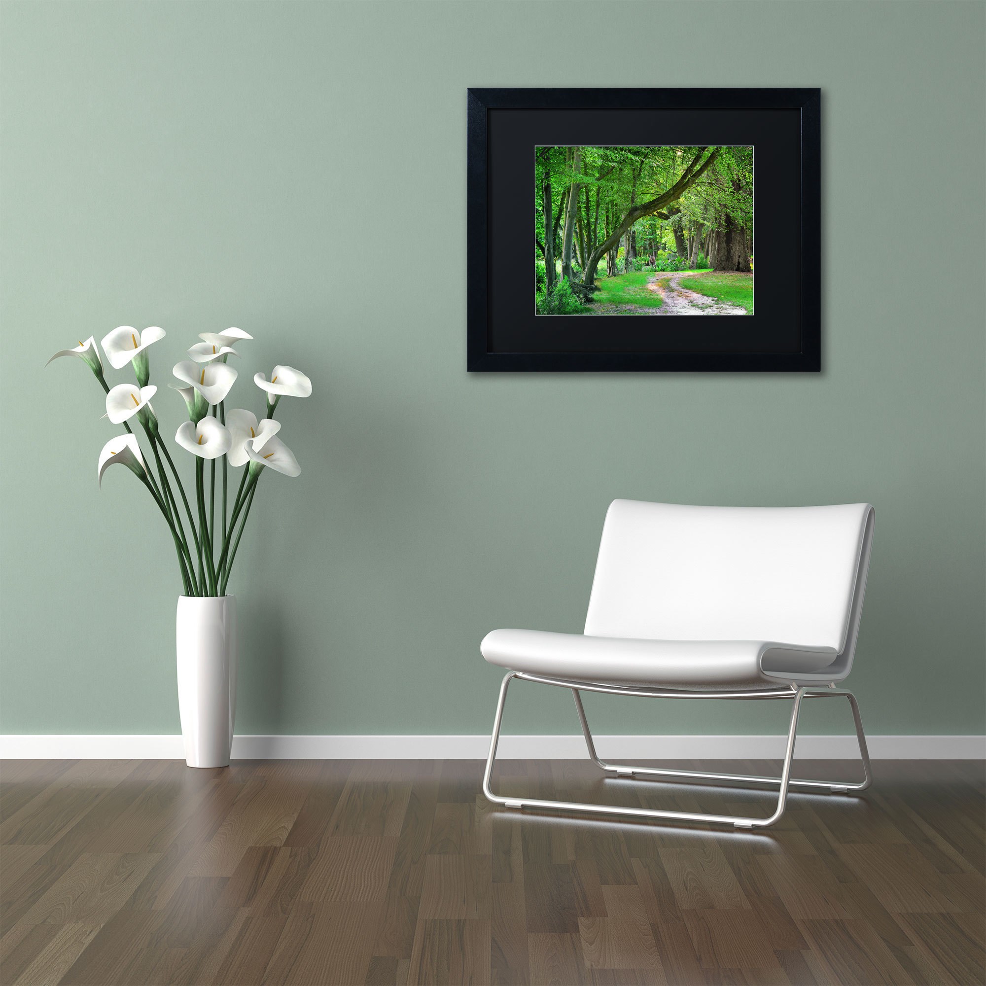 Trademark Fine Art "Intimate Landscape" Canvas Art by Philippe Sainte-Laudy, Black Matte, Black Frame
