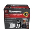 thumbnail image 4 of Combo 3 Electrodomésticos Licuadora Cafetera Tostador Koblenz Negro, 4 of 4