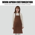 thumbnail image 3 of LNGOOR Professional Grade Apron for Kitchen, Grill, and BBQ(Brown), 3 of 8