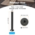 thumbnail image 2 of Uxcell 20 Pcs M6 x 55 mm Flat Countersunk Head Socket Cap Machine Screws Full Thread, 2 of 7