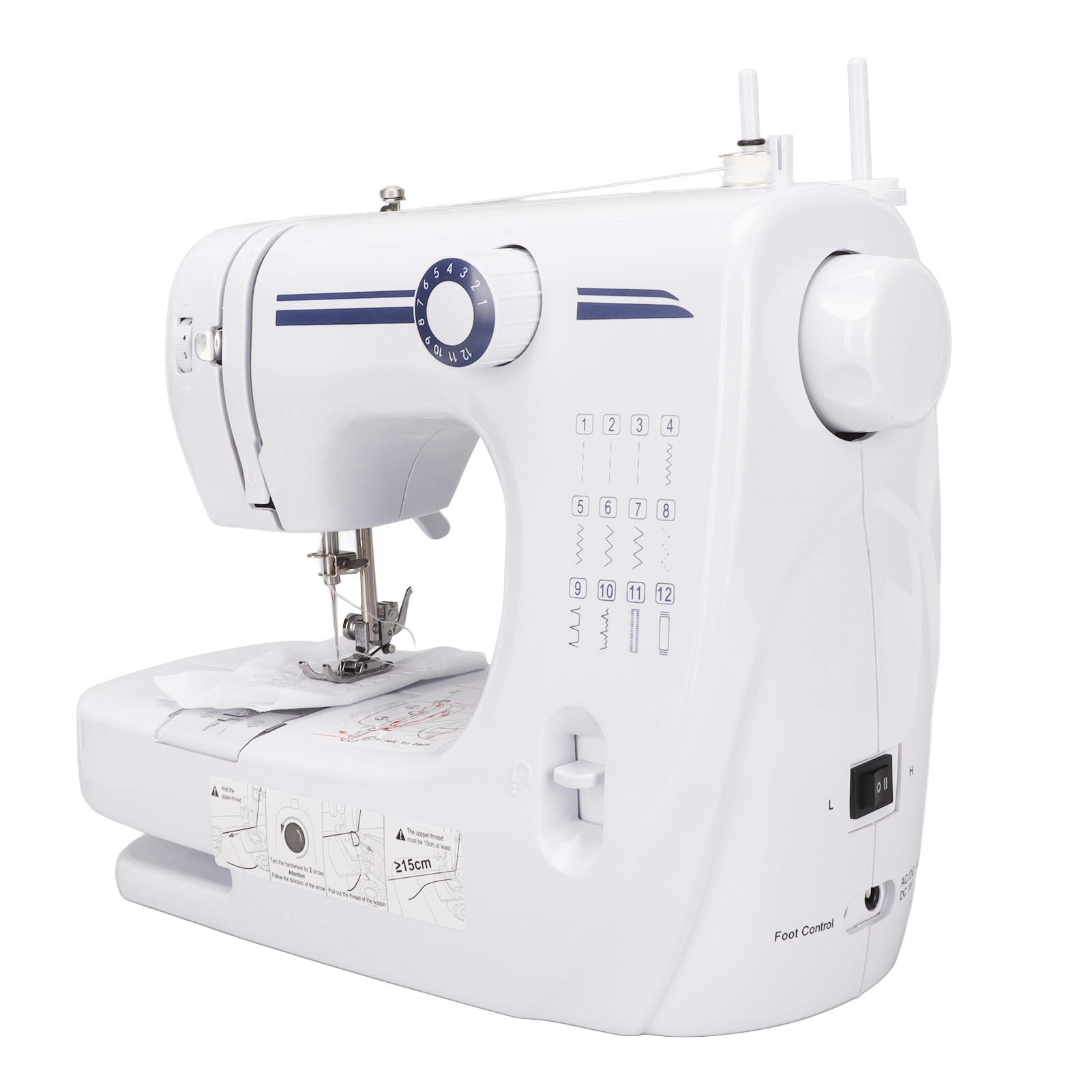 Mini Electric Sewing Machine, Wide Applications 100-240v Simple Operation Portable Sewing Machine  For Home Use