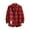 Red/Plaid/#4, variant on WTXUE Button-Up Shirts Long Sleeve, Notch Neck Shirts for Men Mens Fall Shirt Lapel Button Shirt Tops Cardigan Plaid | Workwear for Men Red/Plaid 5XL