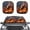 National Flag Flaming Eagle, variant on Uorisanigo American Flag Forest Black Cat Car Sun Shade Folding 2 Piece Car Sunshades for Windshield Car Decor Reflective Polyester Blocks Heat and Sun Keeping Your Vehicle Cooler