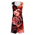 thumbnail image 4 of Puntoco Vestidos Mujer Elegante Casual Versátil Impreso Cuello Redondo Casual Sin Mangas Vestido Con Tirantes, 4 of 5