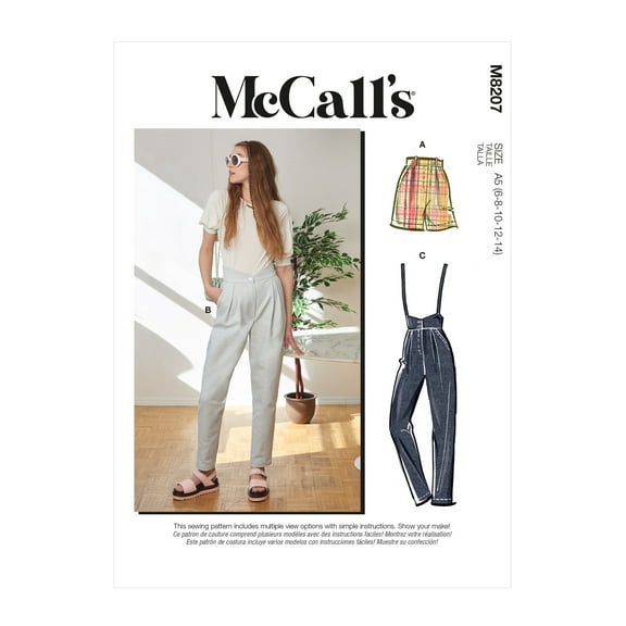 McCall's Sewing Pattern 8207 - Misses' Pants, Size: F5 (16-18-20-22-24)