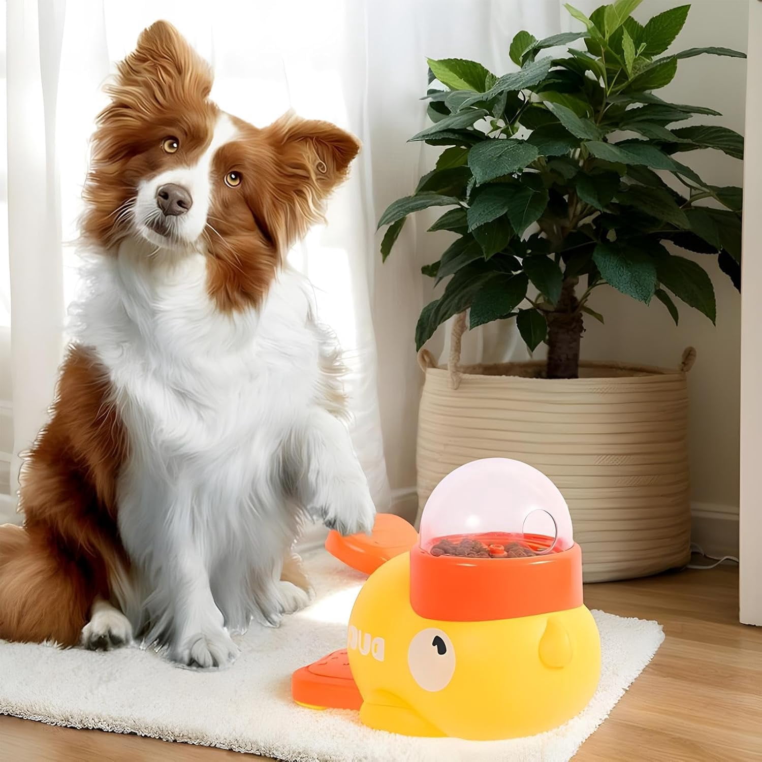 Dog Puzzle Feeder, Slow Feeding Bowl with Treat Dispenser for Pets