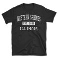 thumbnail image 1 of Western Springs Illinois Classic Established Men's Cotton T-Shirt, 1 of 1