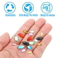 thumbnail image 5 of Uxcell 8x4mm Acrylic Flat Back Navette Horse Eye Crystal Gems, Pink 300Pcs, 5 of 6